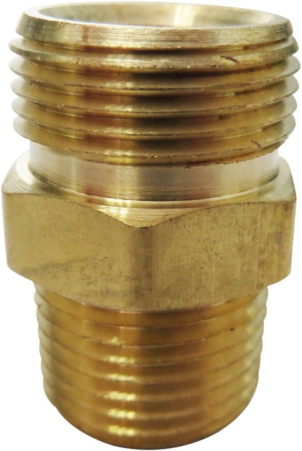 Legines Brass DOT Air Brake Hose End Fitting, Straight
