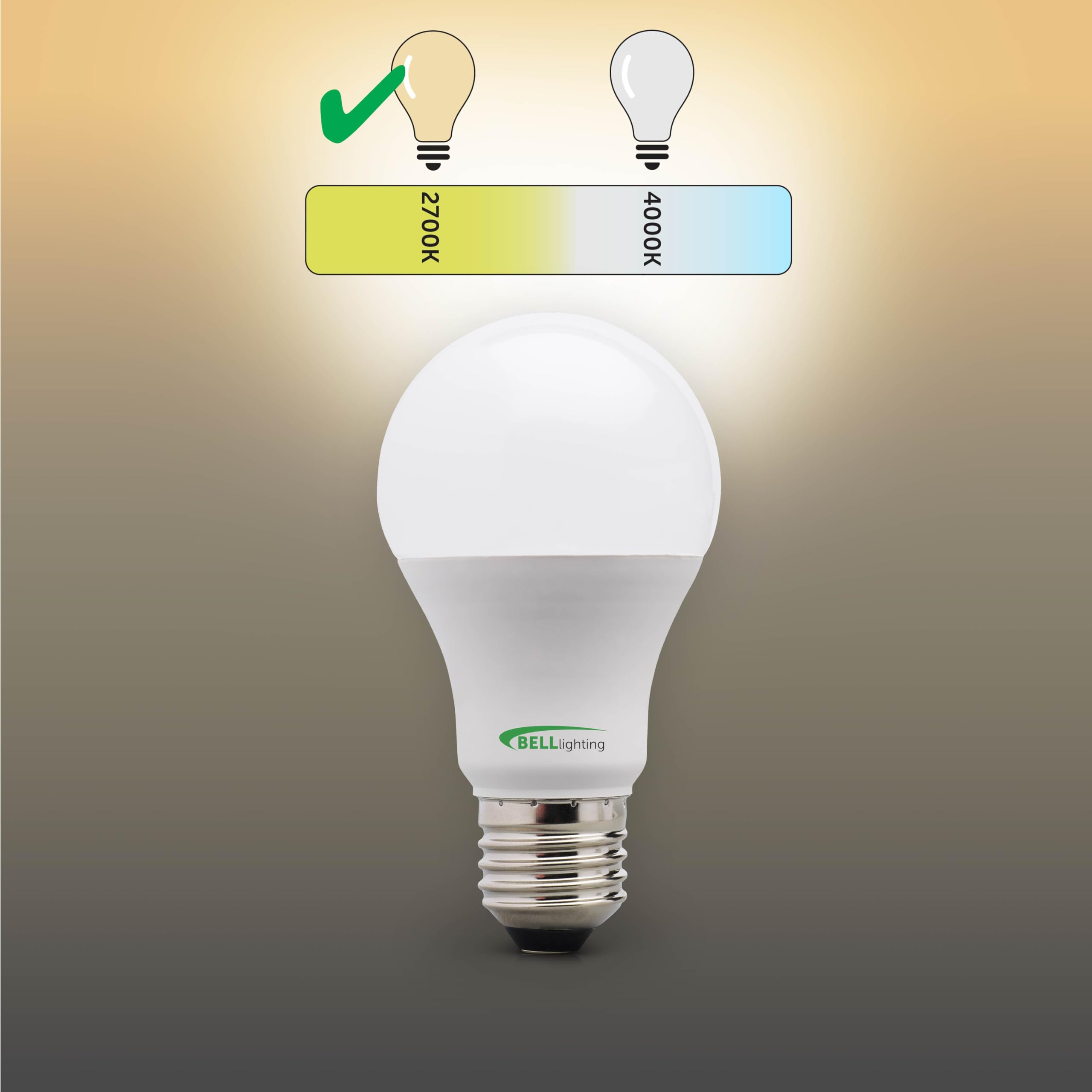 BELL Lighting E27 Edison Screw Cap Light Bulb LED GLS 6 Pack, Warm White - 2700k - Image 3