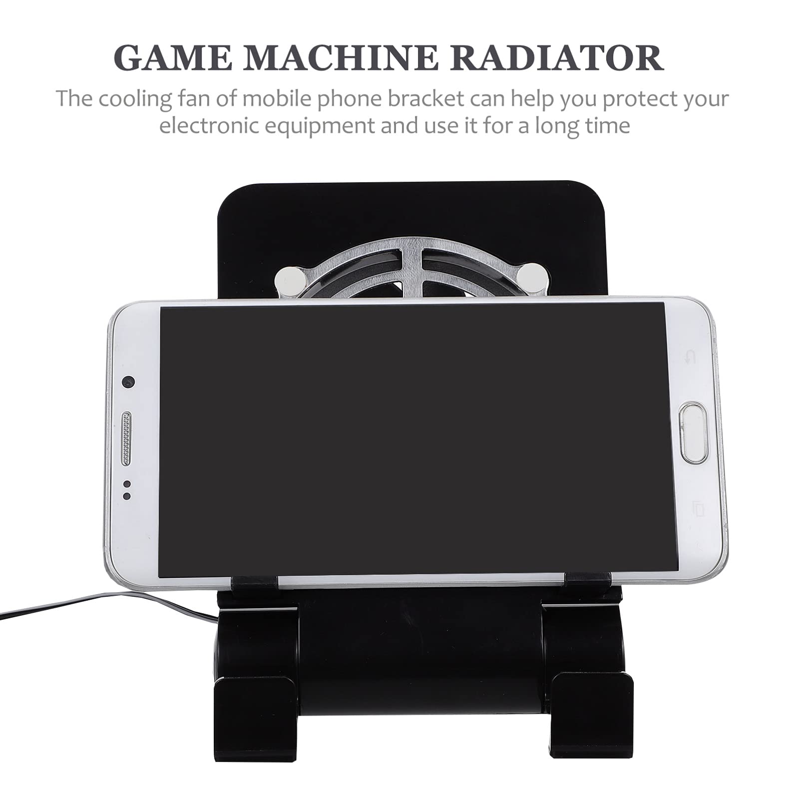 jojofuny 2pezzi Supporto Per Smartphone e Consolle Da Gioco Con Ventilatore Usb Stand Portatile e Compatibile Per Switch Raffreddamento Efficiente e Superficie Stabile