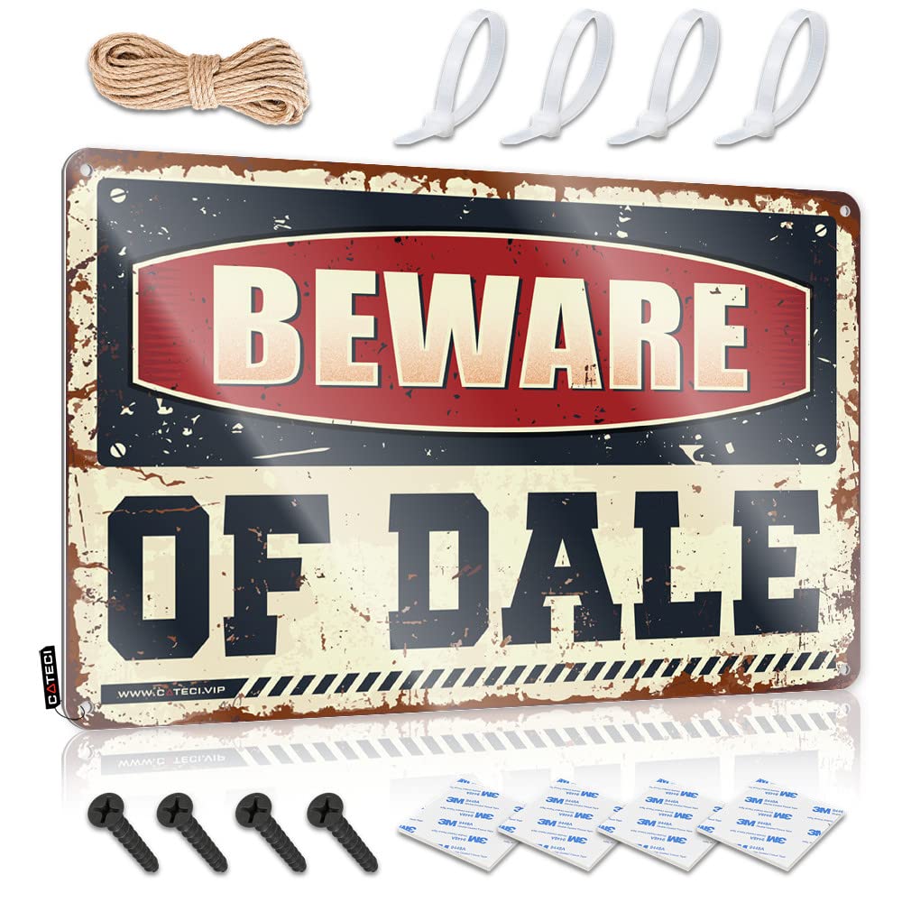 STWNVOITV Bro Cave Sign Beware Of Dale Tin Sign Funny Bedroom Decor Bedroom Door Sign(30X40CM)