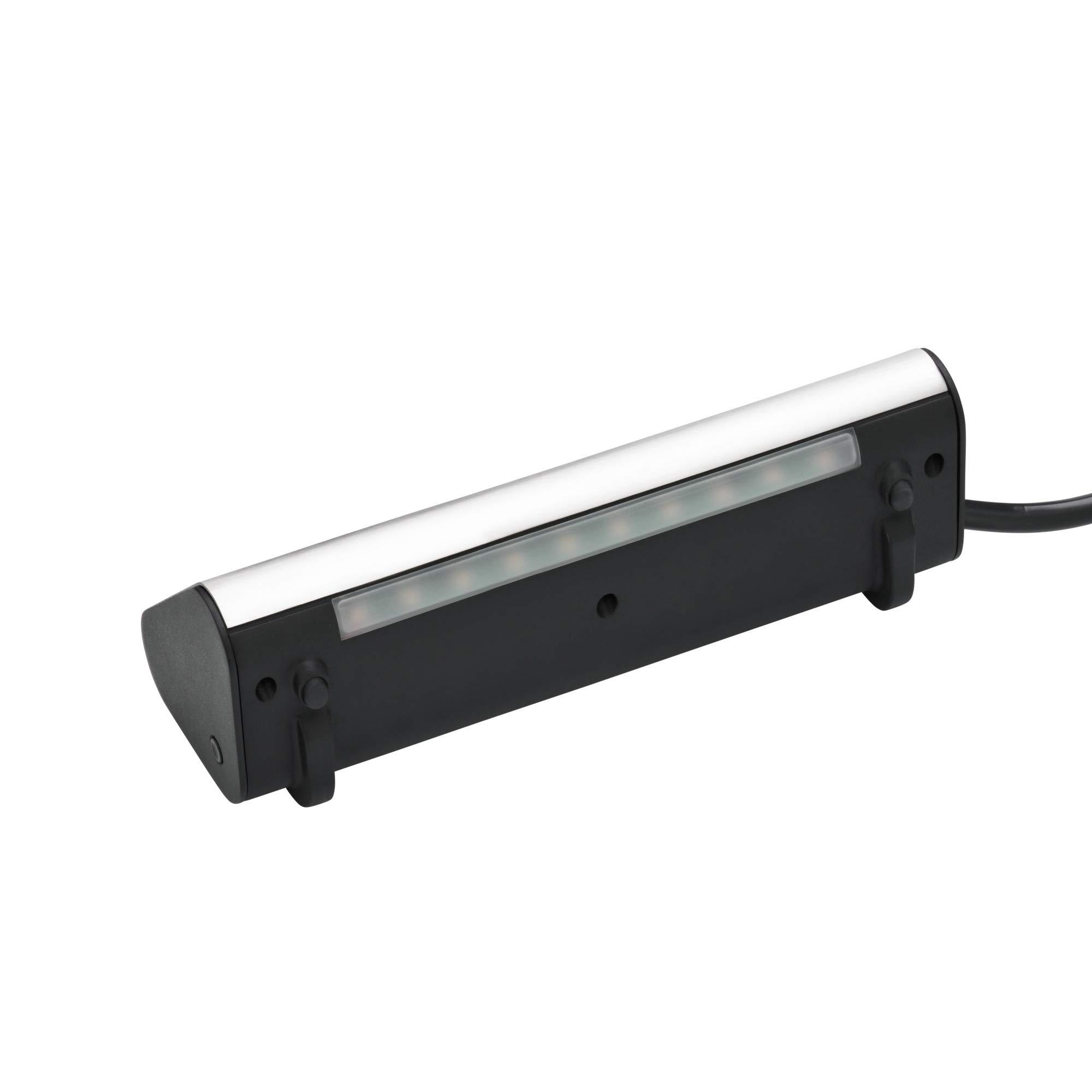 WMF Ambient - Ciabatta elettrica da cucina, multipresa con 2 USB, presa multipla, luce ambientale, per cucina, ufficio, soggiorno, presa angolare a 45°, in acciaio inox opaco