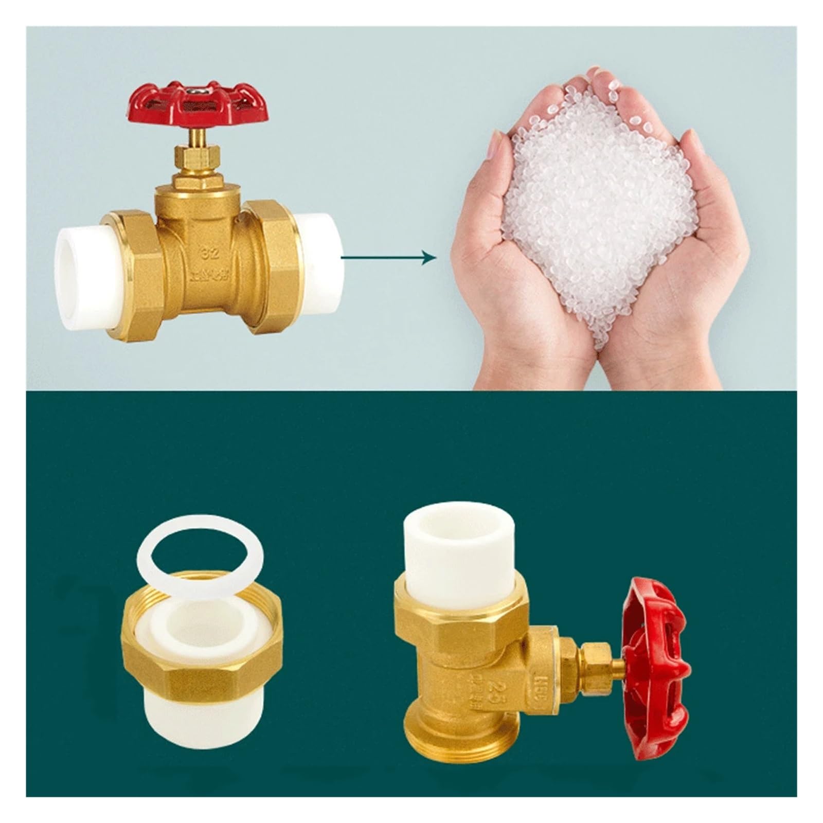 PPR Pipe PE Pipe Water Pipe Gate Valve Union Pipe Fitting Water Meter Tap Water Meter Tube Brass DN20 DN25 DN50 Connection Pipe(CV-02BSP 8MM)