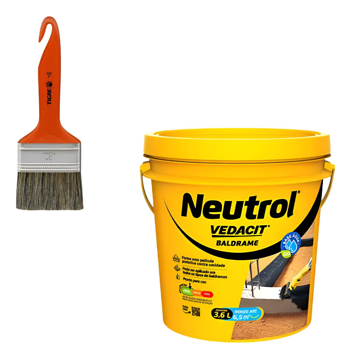 Neutrol Base Água Baldrame Emulsão Asfaltica 3,6l Vedacit : Amazon