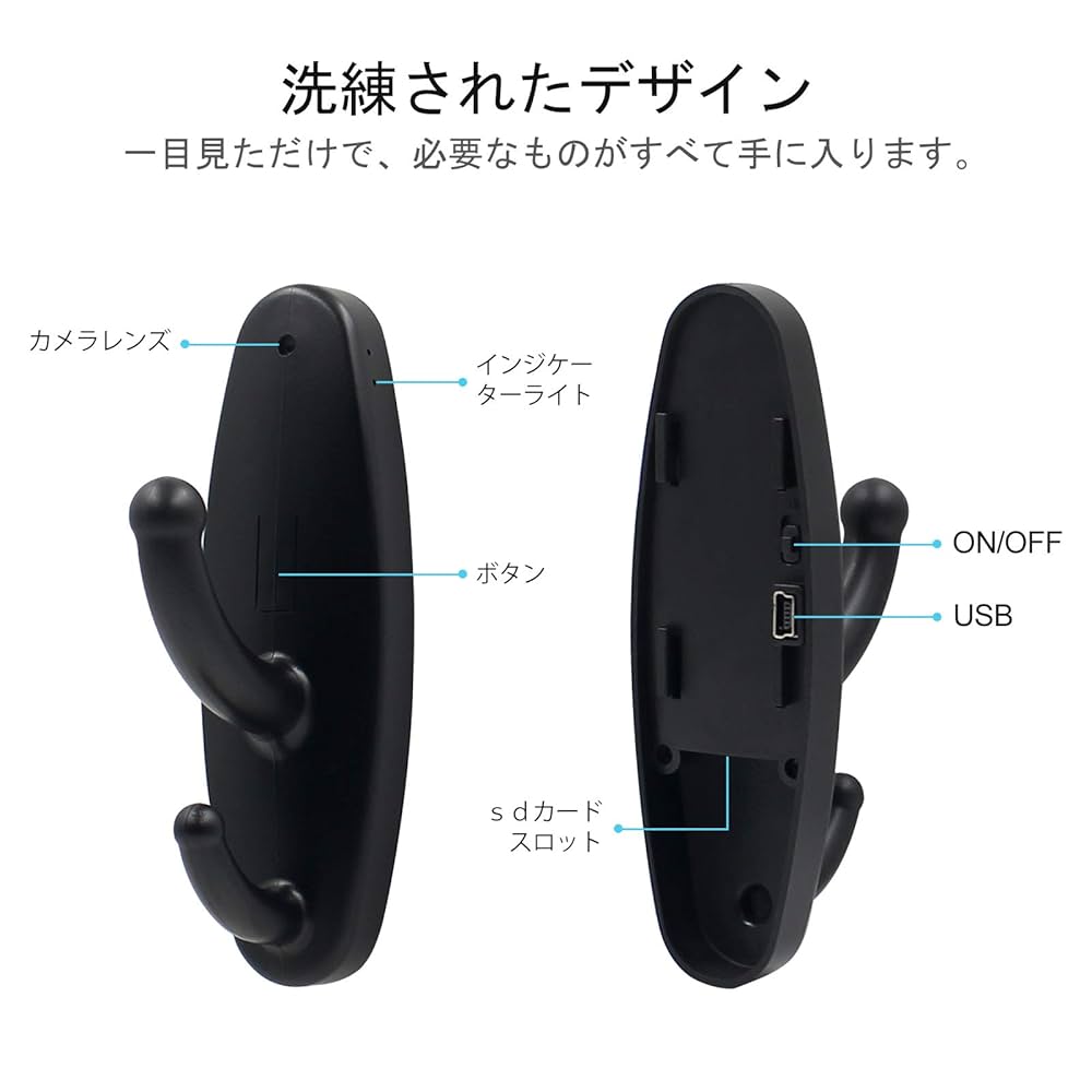 フック型カメラ 256GBmicroSDカード付き Amazon.co.jp: 小型カメラ 隠しカメラ フック型カメラ 256GB