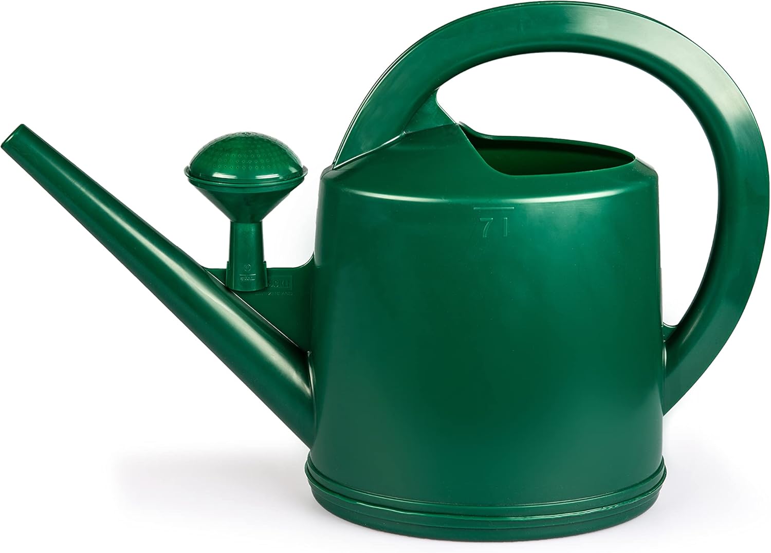 Consolidated Plastics Durable Swiss Watering Can with UV Protection, Ergonomic Handle for Indoor/Outdoor Gardening, Made in Switzerland (7 Liter, Green)