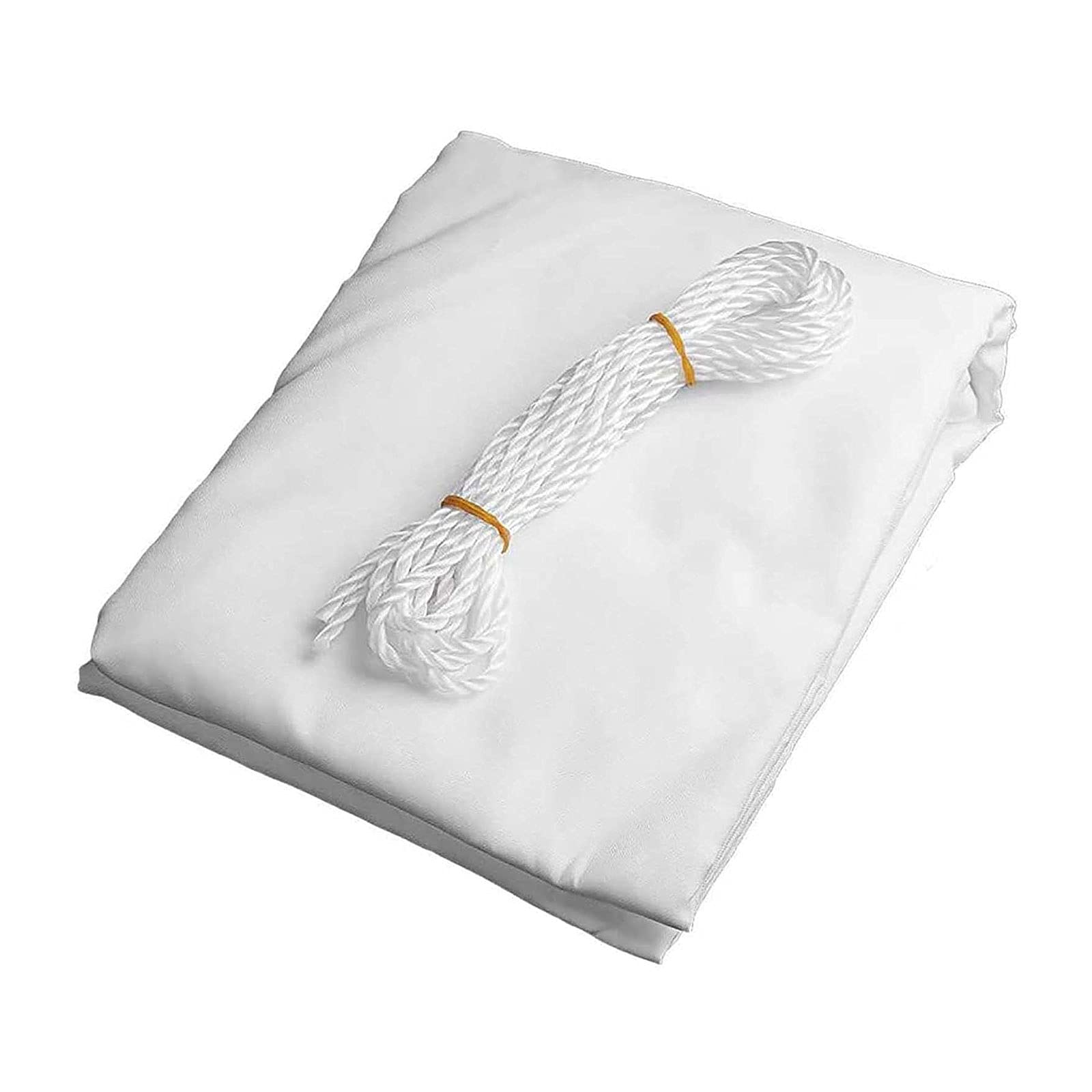 Voile d'ombrage rectangulaire 2x3m blanche en polyester imperméable pour auvent de patio extérieur