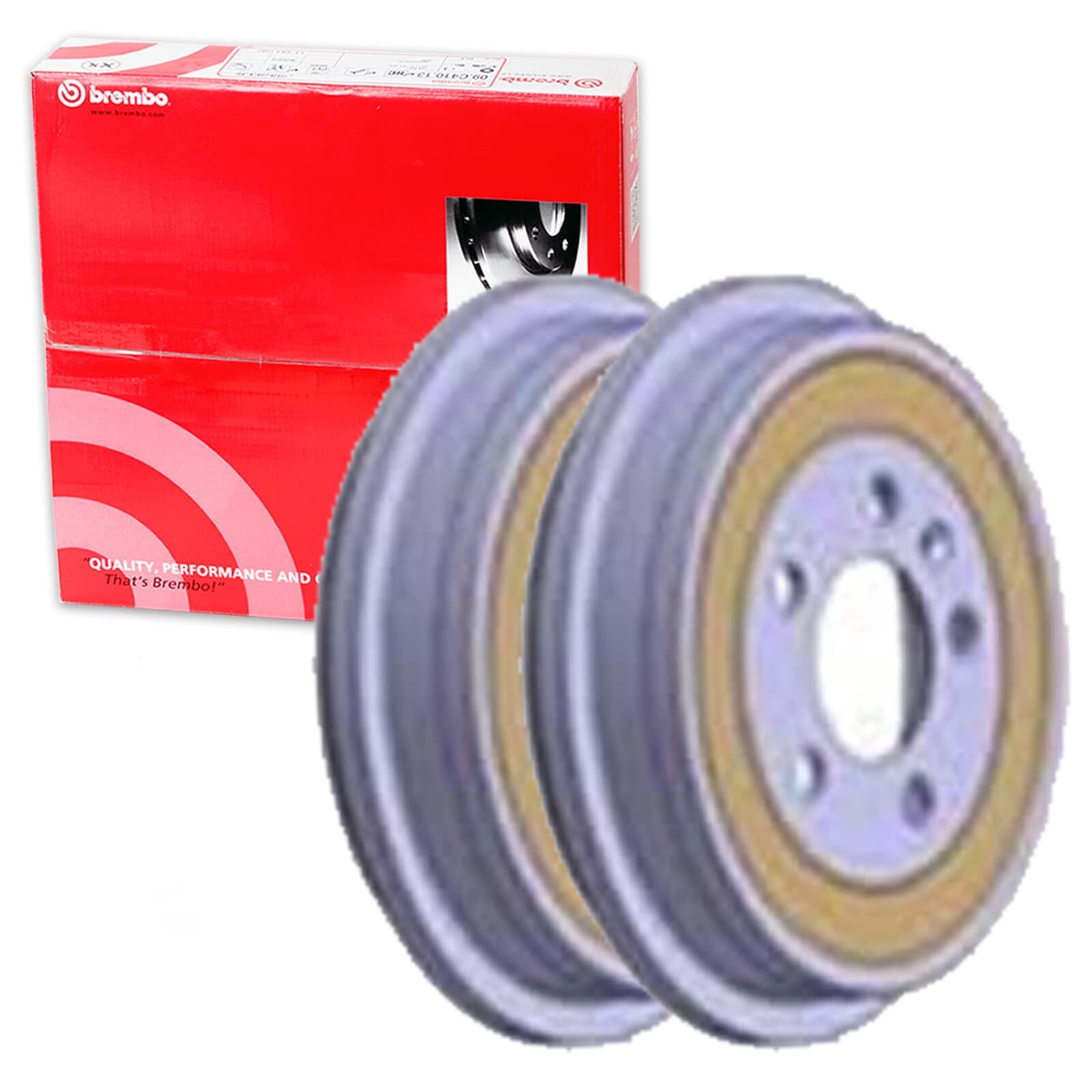 2X Brembo Bremstrommeln hinten | 2x 14.9384.20 passend für A2 Cordoba Ibiza
