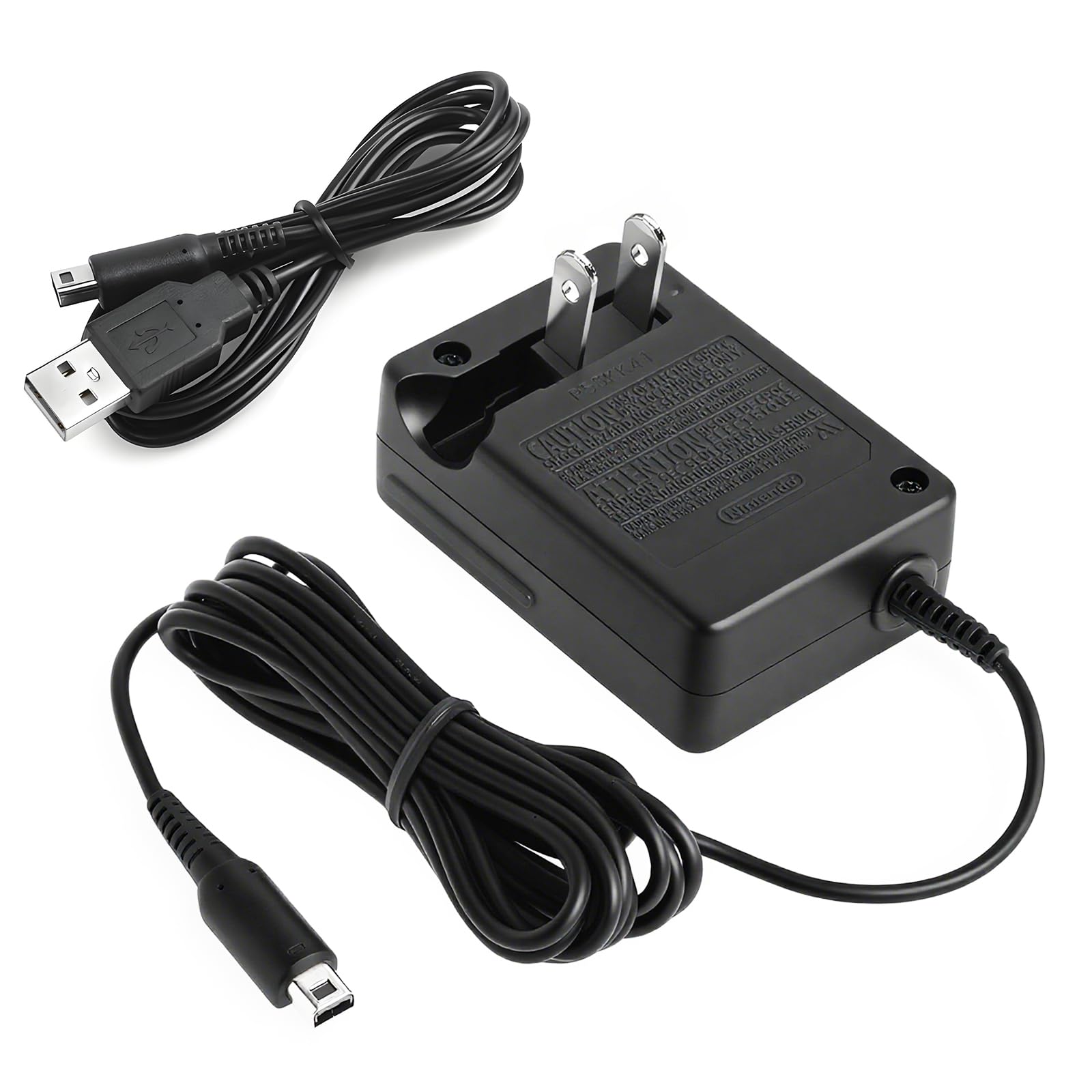 LBSC 3DS Charger - Compatible with Nintendo 3DS, 3DS/DSi/2DS XL, 2DS, DSi, New 3DS and 2DS XL - Replacement Power Cord for Nintendo Handheld Console, Universal 100V-240V AC Wall Adapter(Black)