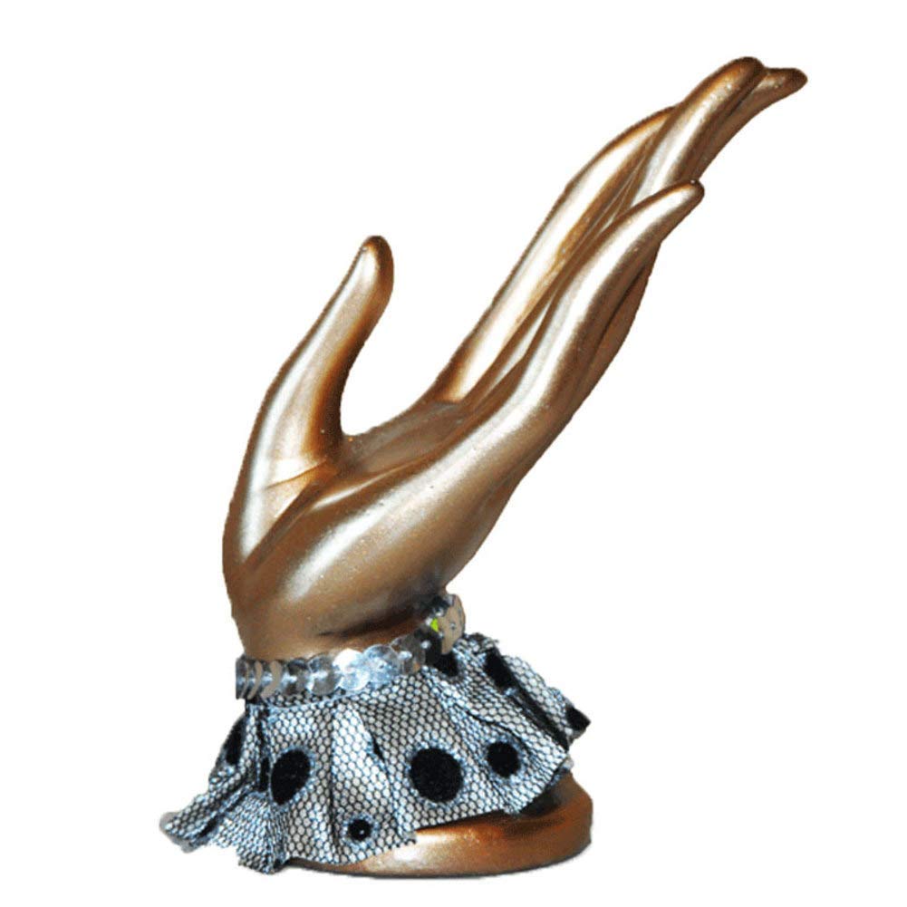 Support téléphone main dorée figurine résine ornement maison et organisateur bureau