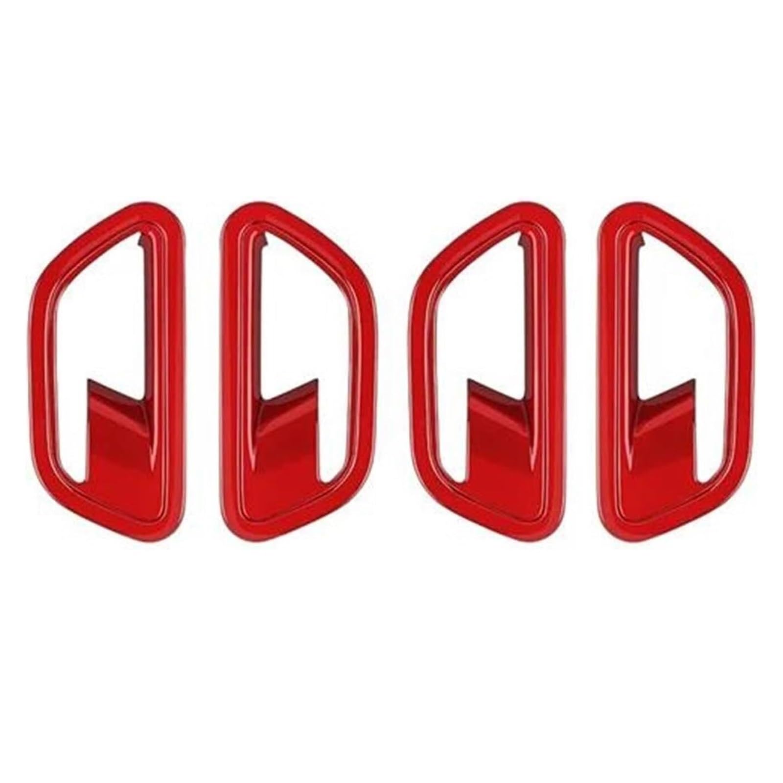 Zynther Red Inside Door Latch Handle Car Interior Door Handle Bowl Cover Trim Car Interior Decoration Stickers Accessories For Hyundai(Red)