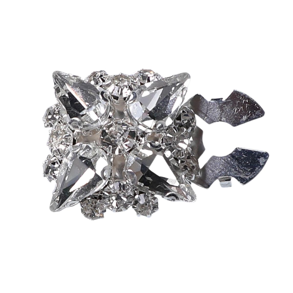 POABXYHD Clip-On Button Covers for Formal and Dress Shirts, Tuxedos, Elegant Rhinestone Cufflink Covers, Decorative Water Rhinestone Design