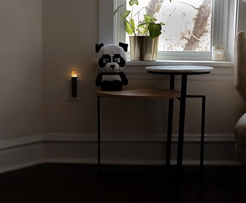 Miniatura 6 de Minecraft - Antorcha de piedra marrón enchufable con sensor automático de atardecer a amanecer, luz LED de estado de ánimo para dormitorio de niños,