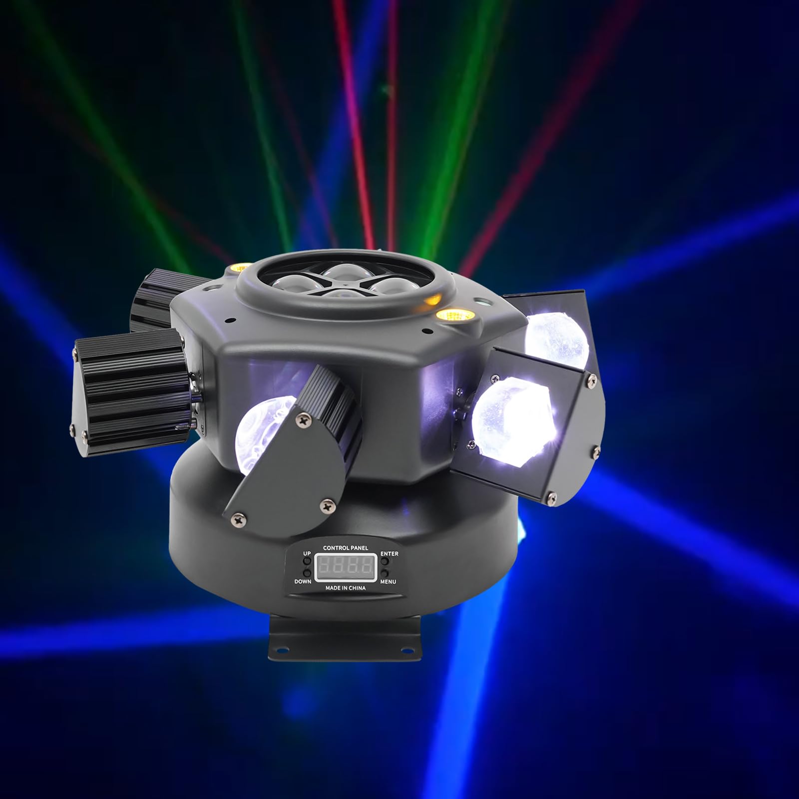 150 W LED Moving Head Luce da palcoscenico RGBW DMX DJ Party Show Effetto luce testa in movimento, luce per feste, palcoscenico, per DJ, bande, bar, pub, club, pattinaggio, KTV, feste di famiglia
