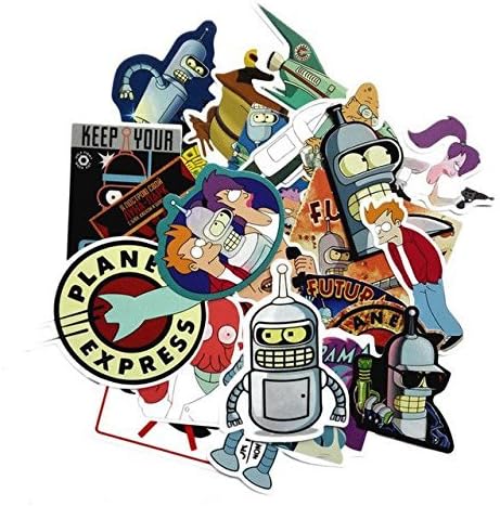 Futurama Stickers Vinyl Decals Assortment - 23 ct Variety Pack