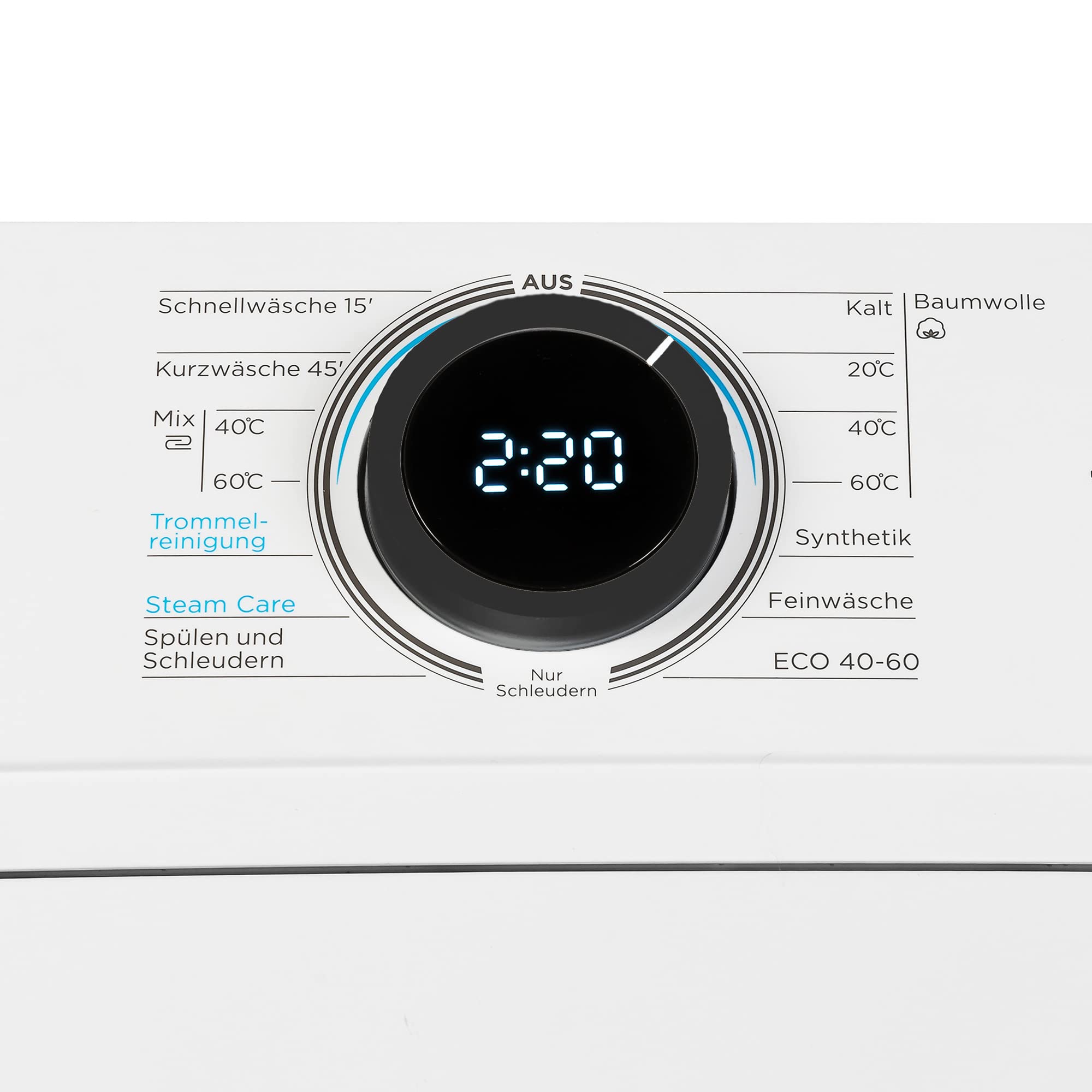 Midea MF100T70B-12A Toplader Waschmaschine 7kg / AquaStop/Starzeitvorwahl/Trommelreinigung/XL Türöffnung/Soft Opener