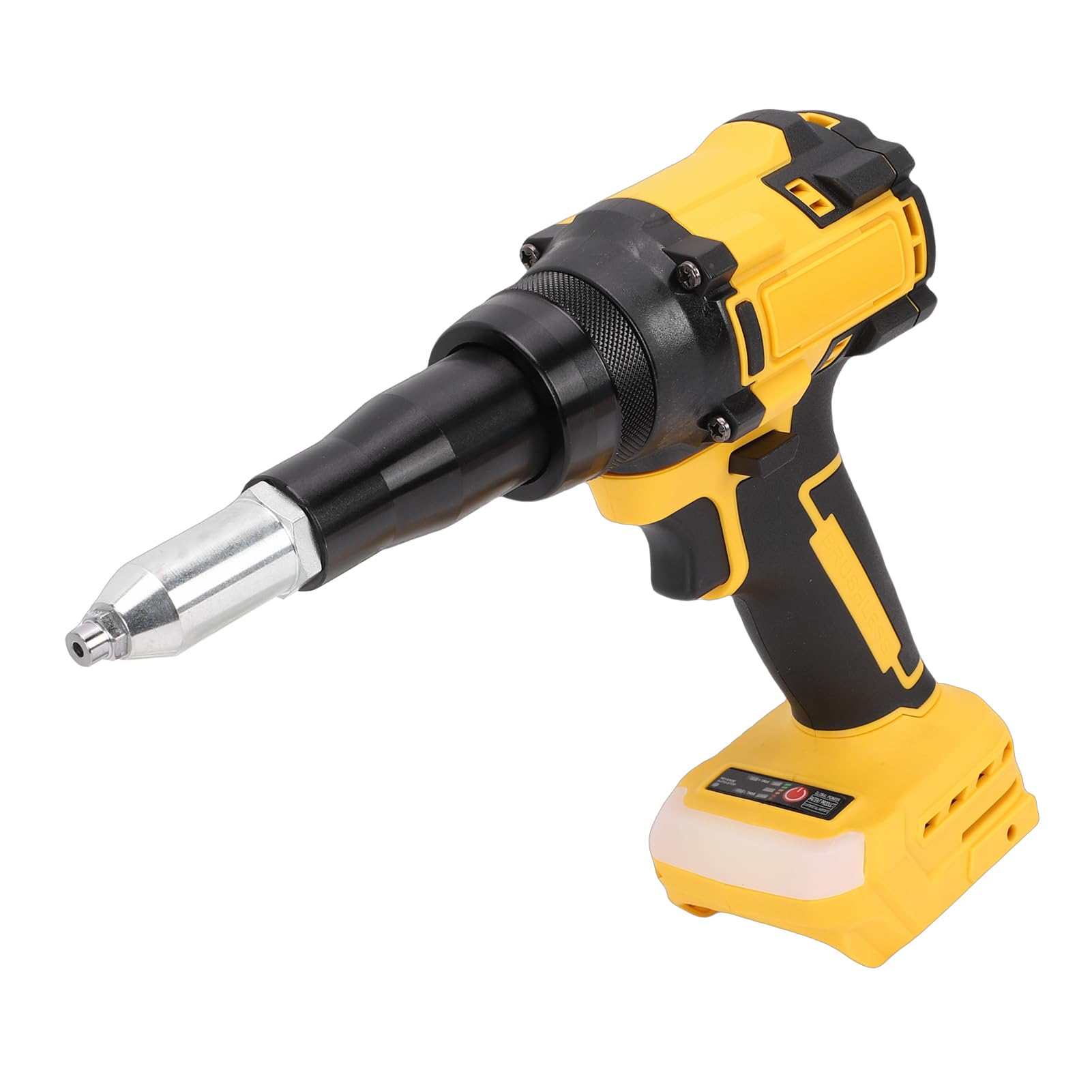 LiebeWH Remachadora Inalámbrica Motor sin Escobillas Remachadora Automática Fuerza de Tracción de 2248 LB de 0,79 Pulgadas Luz LED para Aluminio Acero Inoxidable para Usuarios de