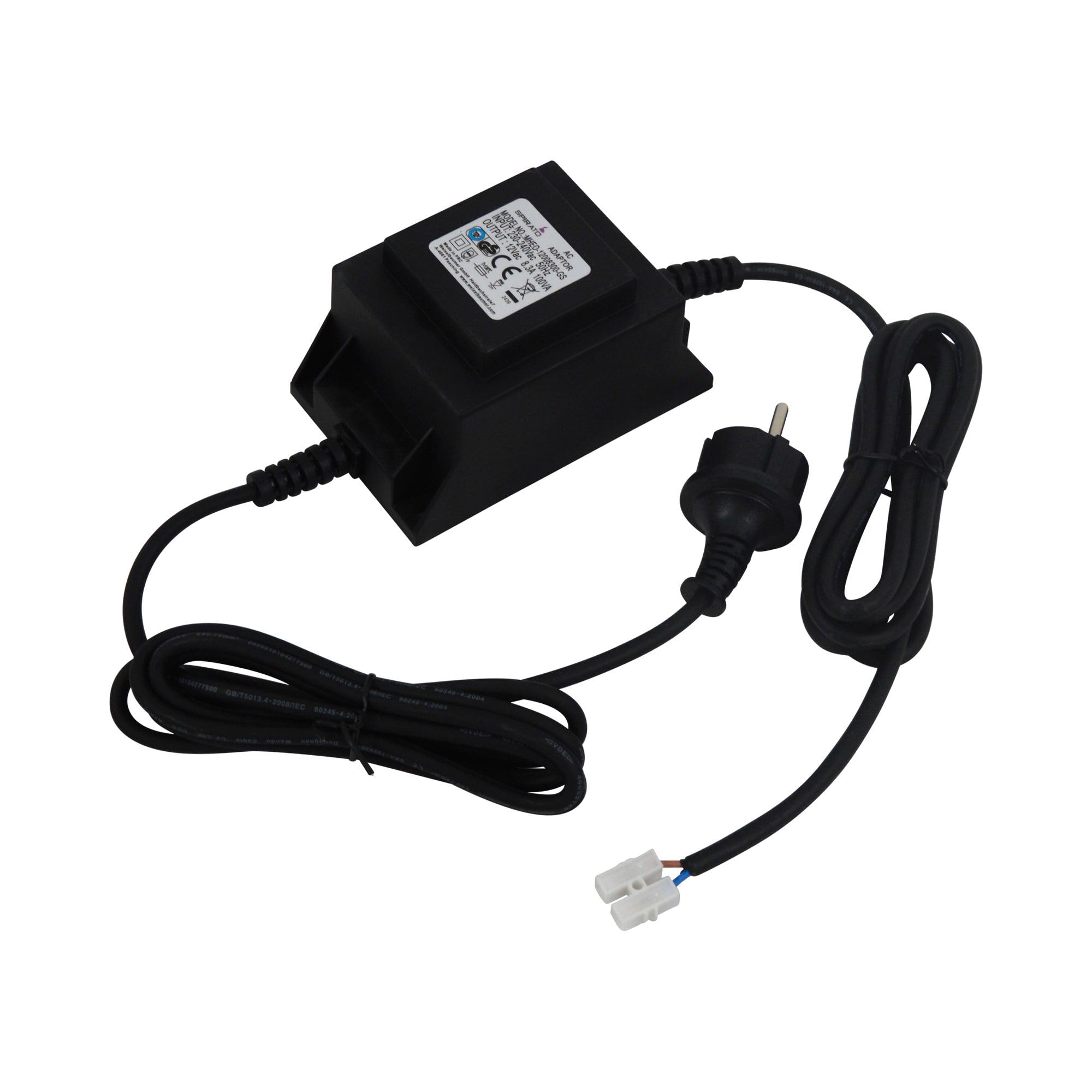 Trafo 100W für Pool Unterwasser Scheinwerfer, Schwarz