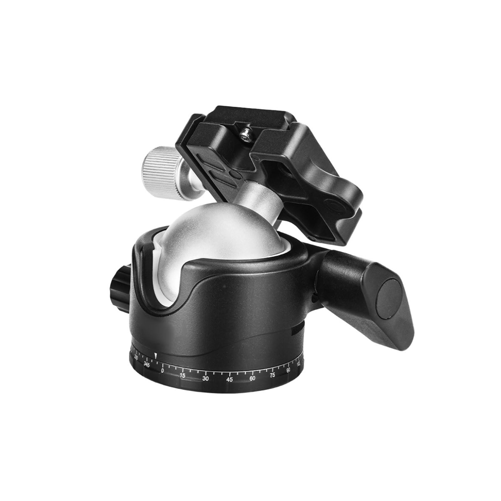 Sorandy Testa a Sfera H46, Testa a Sfera per Treppiede a Basso Profilo con 3 Manopole di Bloccaggio, capacità di Carico di 12 Kg, per Fotocamera DSLR, Treppiede per Fotografia Panoramica, Monopiede