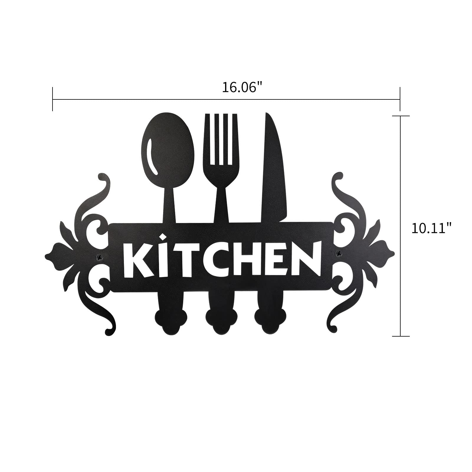 Targa Parete Metallica Per Cucina – Rustica Con Scritta, 35x22 Cm – Decorazione Per Casa, Pasqua, Martedì Grasso