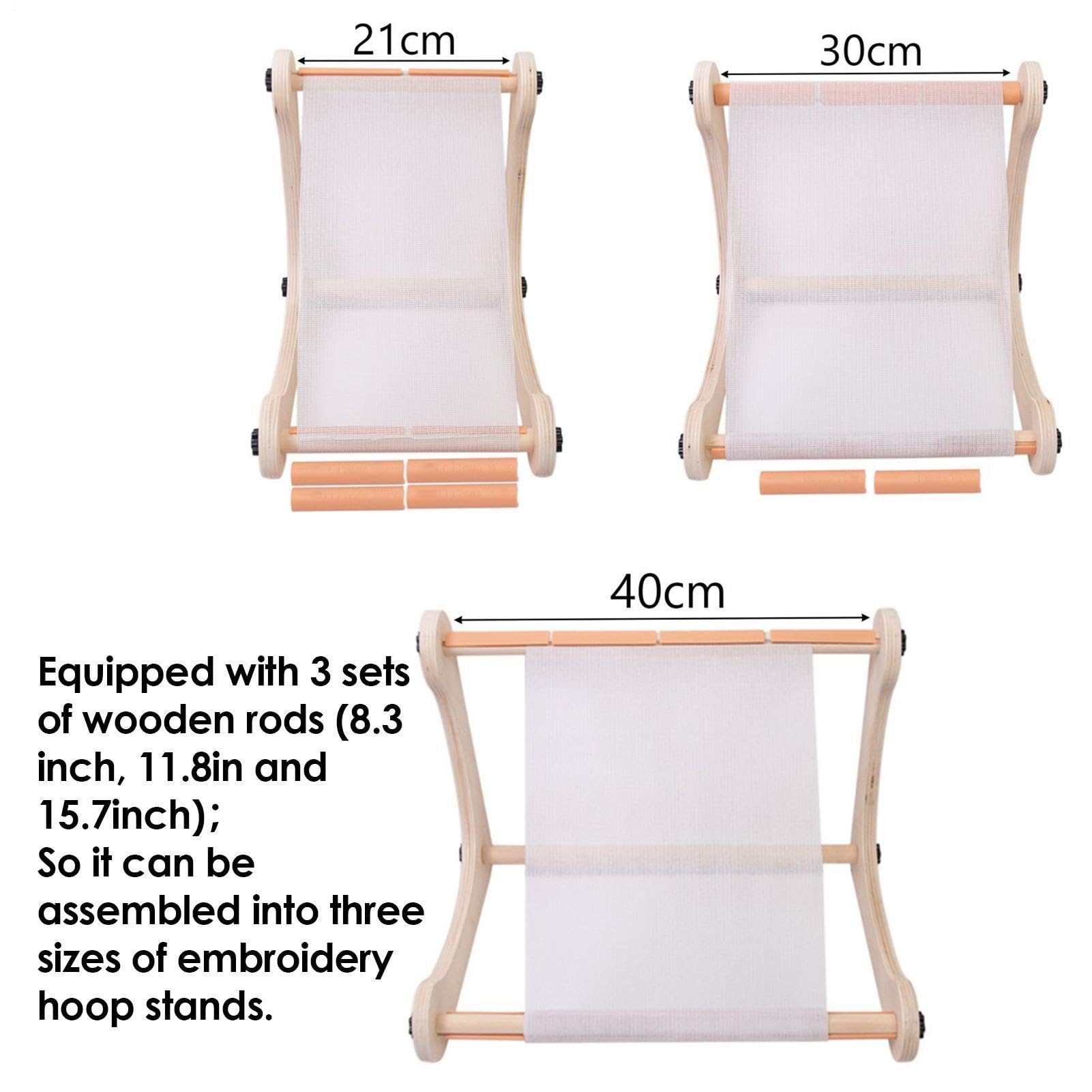 Soporte Para Aro De Bordado Exhibidor Ajustable Y Portátil | Bastidores para Bordado Manual Para Acolchado, , Costura, Punch Needle, Tapicería, Exhibición, Manualidades, Labores Y