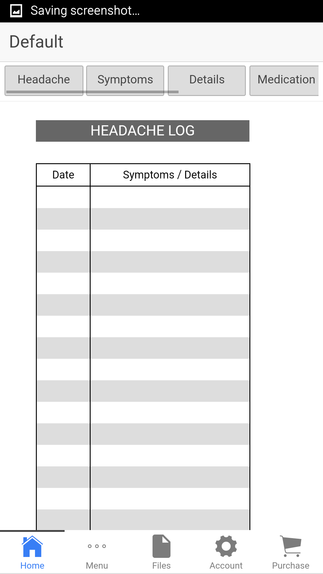headache-log-app-on-amazon-appstore for Free Printable Headache Diary Pdf Headache Log - App on Amazon Appstore for Free Printable Headache Diary Pdf
