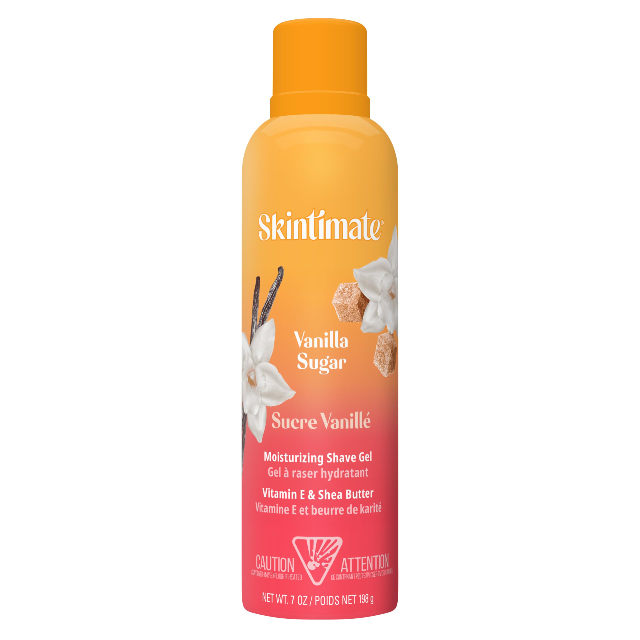 Skintimate Vanilla Sugar Shave Gel for Women | Skintimate Shaving Cream for Women, Womens Shaving Cream, Shave Cream, Shaving Foam, Womens Shave Gel with Vitamin E & Shea Butter, 7oz - Pack of 6
