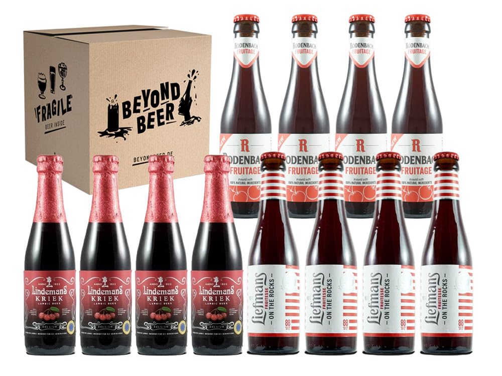 Kirschbier-Paket Belgien - 12 Belgische Fruchtbiere von Traditionsbrauereien