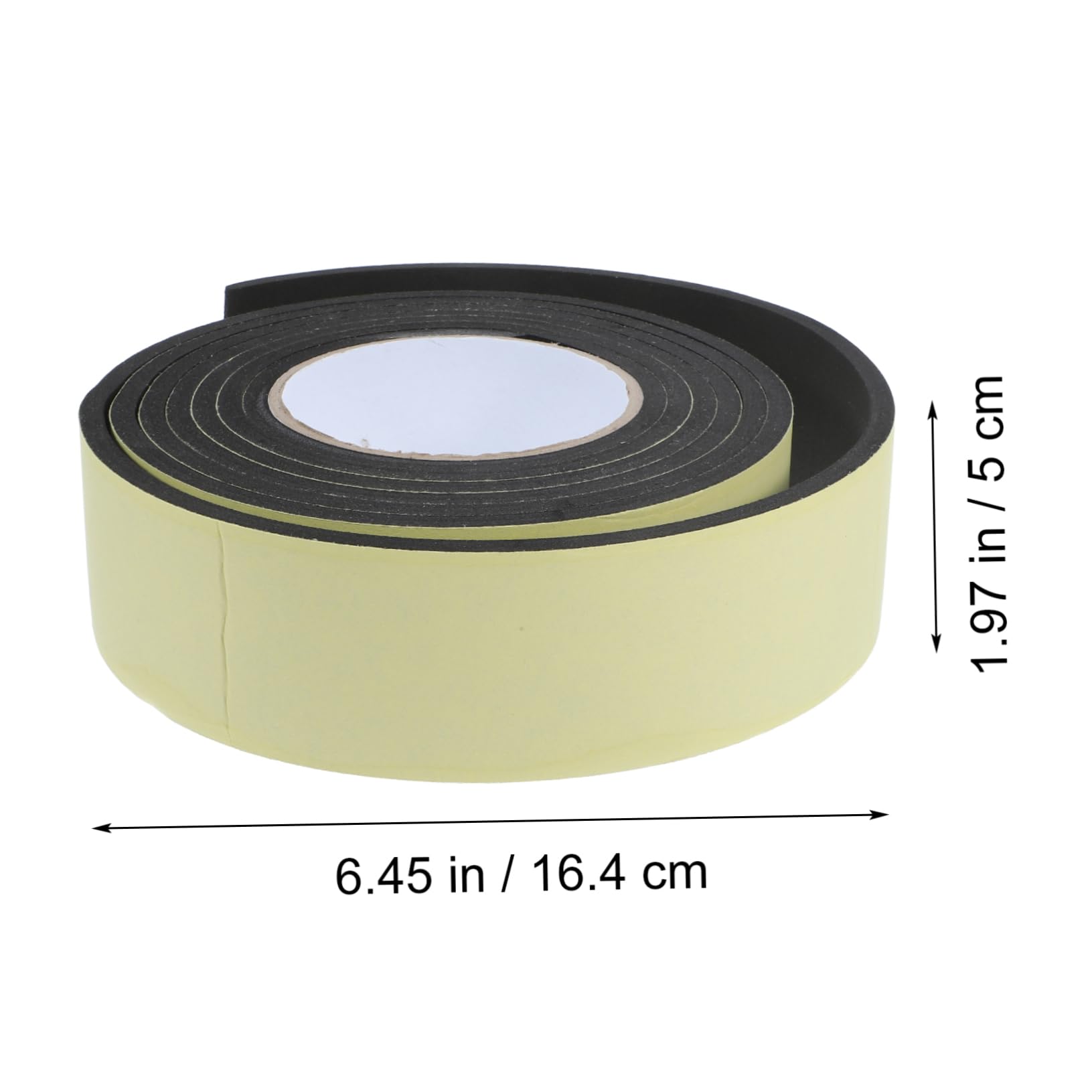 DECOMELODY 1Roll Foam Tape Adhesive Foam Insulation Strip Wide Long Weather Stripping for Home Office Factory Use Strong Adhesion for Secure Attachment