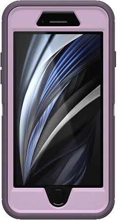 OtterBox Defender Series Case for iPhone SE (3rd and 2nd gen) and iPhone 8/7 - Purple Nebula (Winsome Orchid/Night Purple)