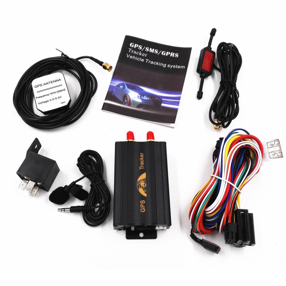 PolarLander Inseguitore del Veicolo di Auto GPS per Auto Sistema di inseguimento di GPS gsm GPRS Slot TK103A Scheda SD con Telecomando