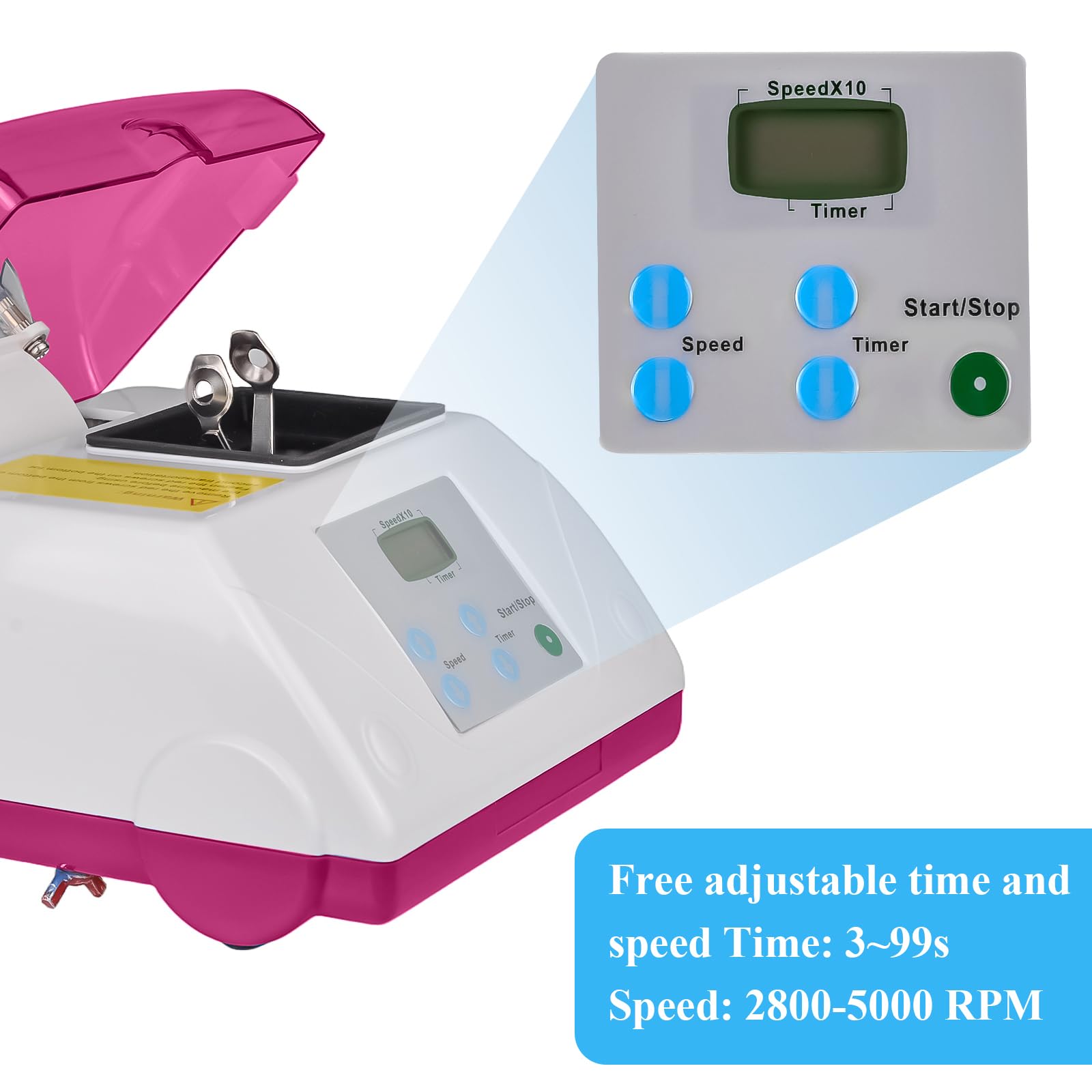 BONEW Lab Dental Digital High Speed Amalgamator Amalgamator Amalgam Kapselmischer G8 HL-AH Lila