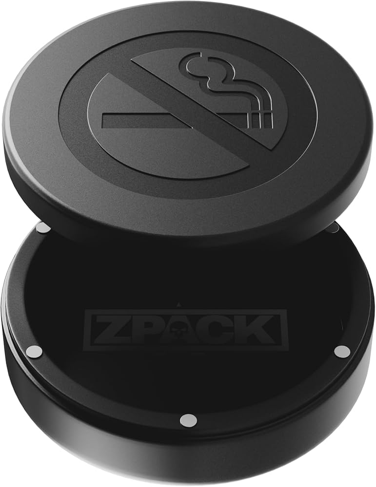 Zyn Magnetic Metal Can with Magnetic Closure - Slim Black Aluminum