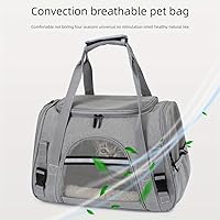 QQLe Airline-Approved Soft-Sided Pet Carrier for Cats & Small Dogs Up to 15 lbs - Foldable, Breathable Mesh, Expandable, Lightweight