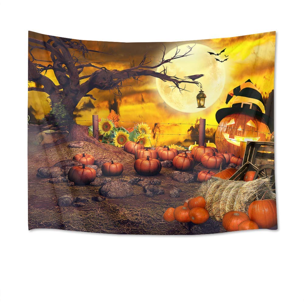 Amazon.co.jp: LB ハロウィン タペストリー おしゃれ 壁掛け 風景