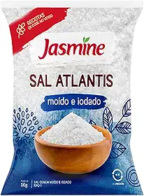 Jasmine Sal Atlantis Moído e Iodado 1kg