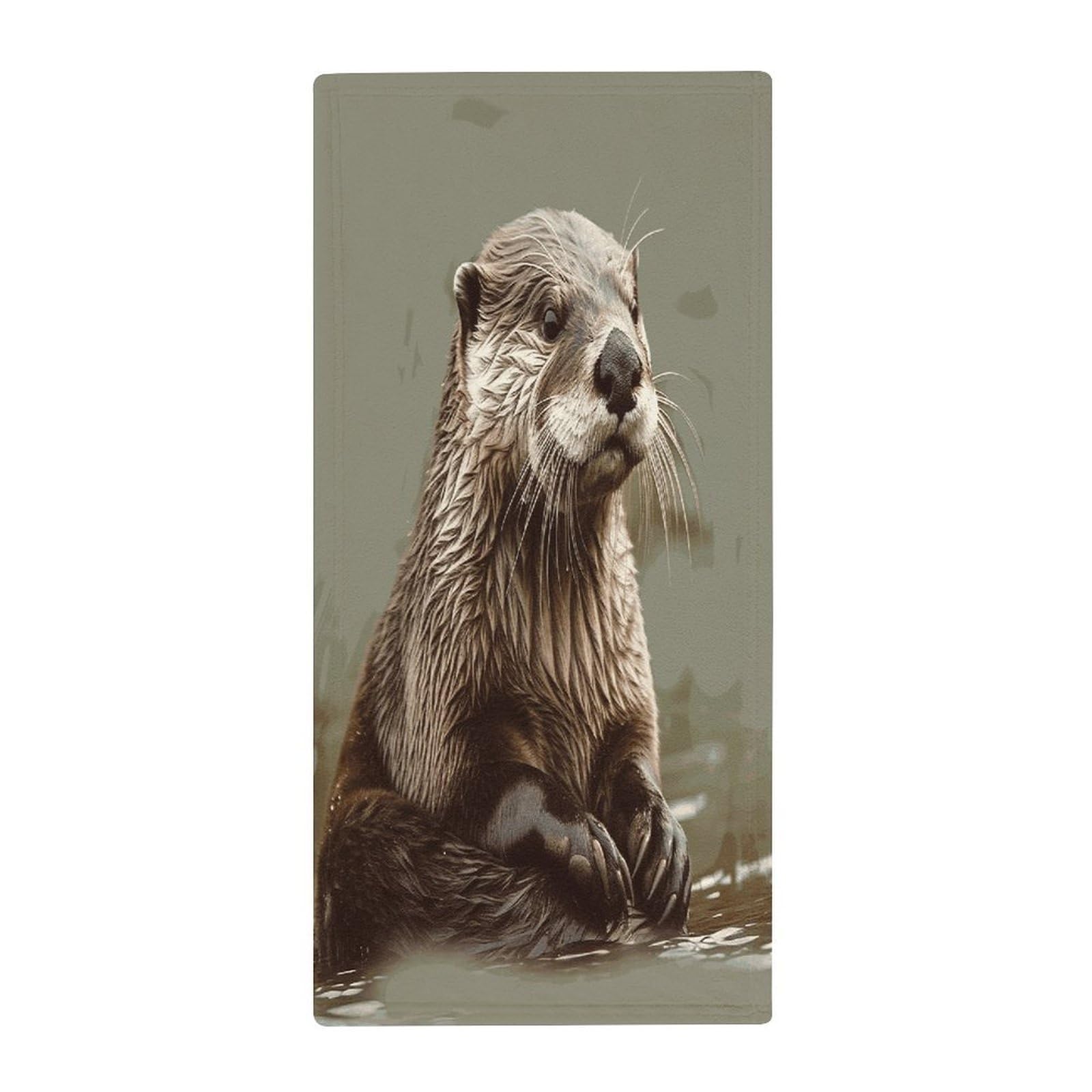 Fekiloot Style Otter Animal Towels For Bathroom, Bath Towels 13.8 X 28.7 Inch, Hand Towel Multipurpose Use As Bath Fitness, Bathroom, Shower, Sports, Yoga Towel