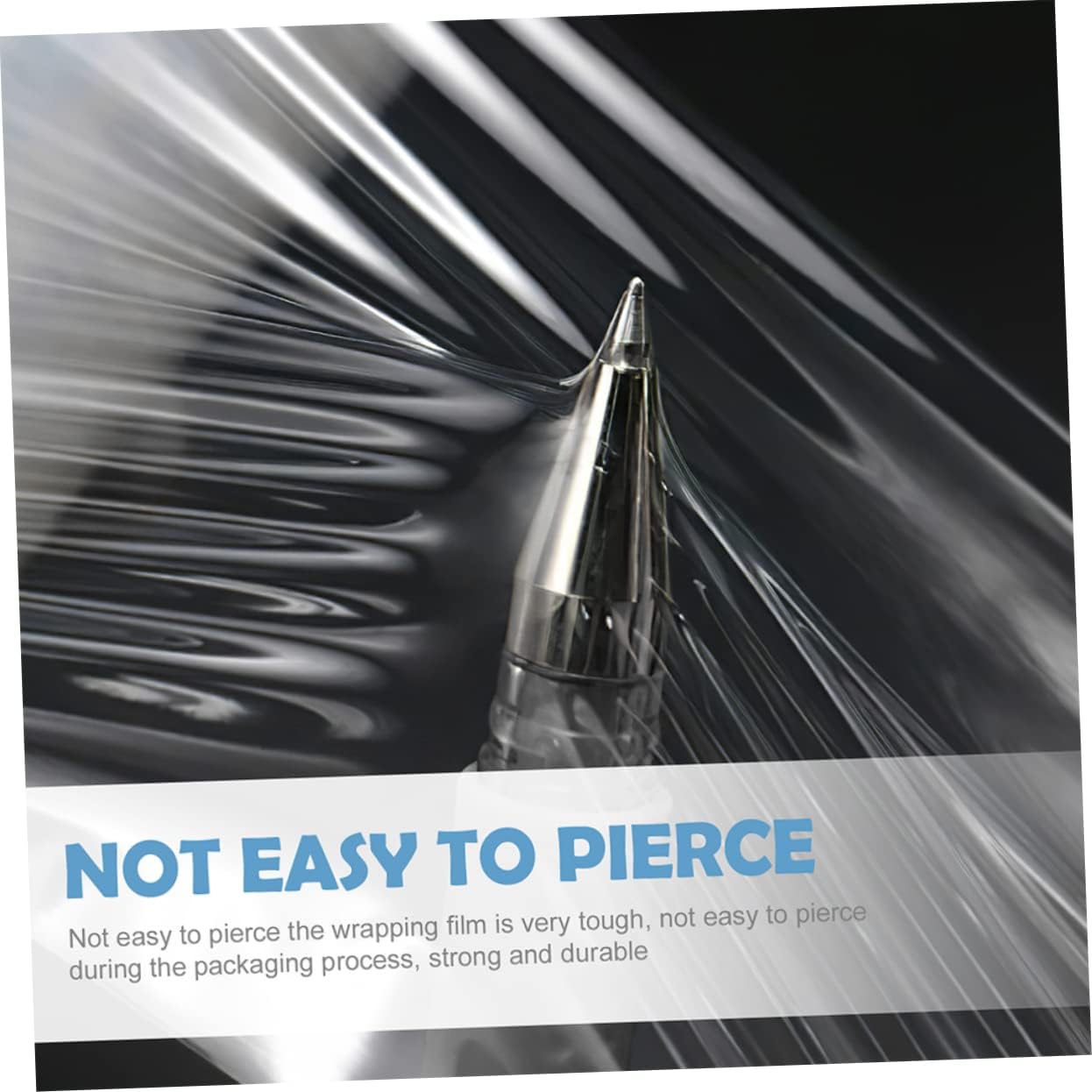 1 Set Clear Stretch Wrap Roll with Handle Self Adhesive Film for Moving Packing and Wrapping Convenient for Easy Use and Storage for Cable and Industrial Supplies Random Color