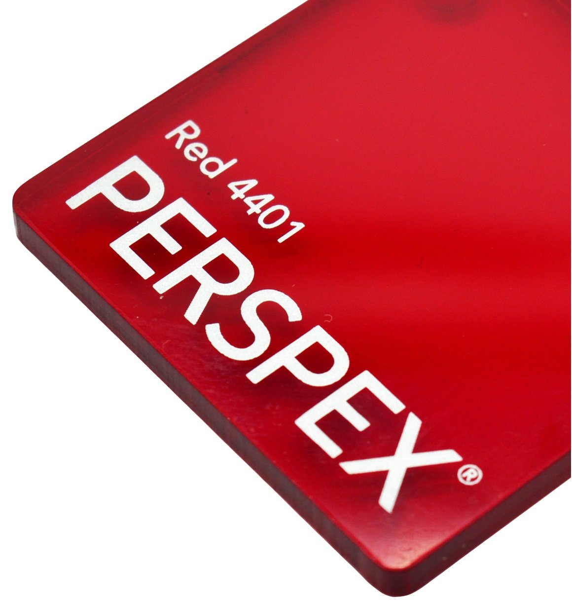 Crestglass Red 3Mm Gloss Transparent 4401 Perspex Cast Acrylic Sheet A6 148Mm X 105Mm