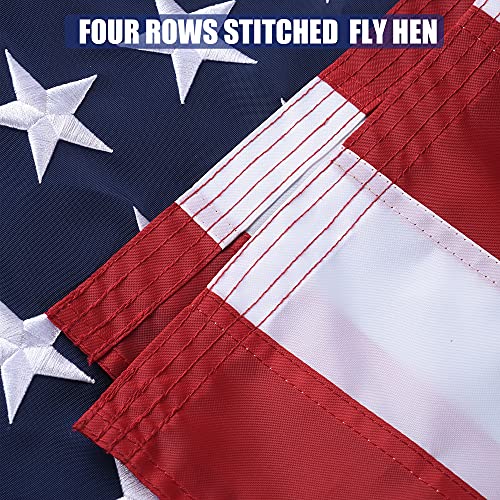American Flag 3X5 Ft, Usa Us Flags Outdoor, Heavy Duty Durable, Embroidered Stars, Sewn Stripes And Brass Grommets #TOP3
