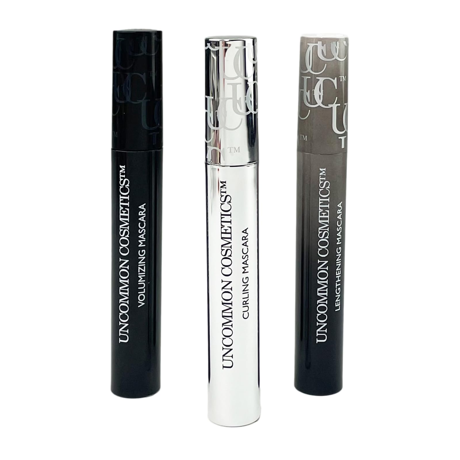 Uncommon Cosmetics Best Of Lashes Mascara Collection Set - Smudge Proof Mascara with Volume and Length - Clump-Free, Stunning Lashes - 3 pc Gift Set