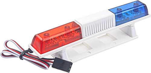 ShareGoo - Luces de policía de simulación RC para coche, luz LED, luz de techo, decoración compatible con Traxxas HSP HPI Tamiya 4WD Axial Arrma