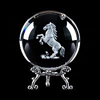 Vista 8 de ChezMax Bola de cristal de burbujas de 2 pulgadas (1.969 in) con pisapapeles preciosa bola de vidrio para bola decorativa Lensball fotografía, mirar