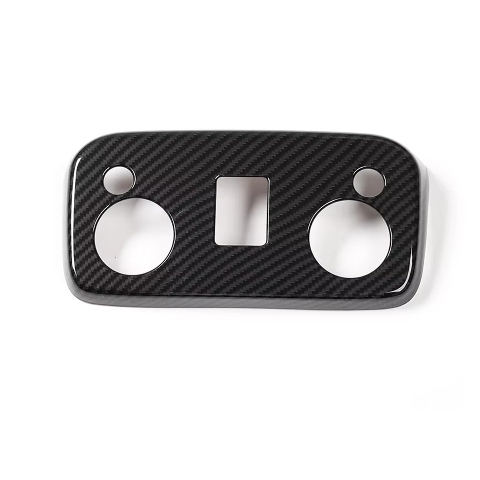 Interior Trim for Mustang 2015 2016 2017 2018-2023 ABS Car Interior Roof Reading Light Panel Decoration Cover Stickers Panel Frame Cover(Carbon Fiber Grain)