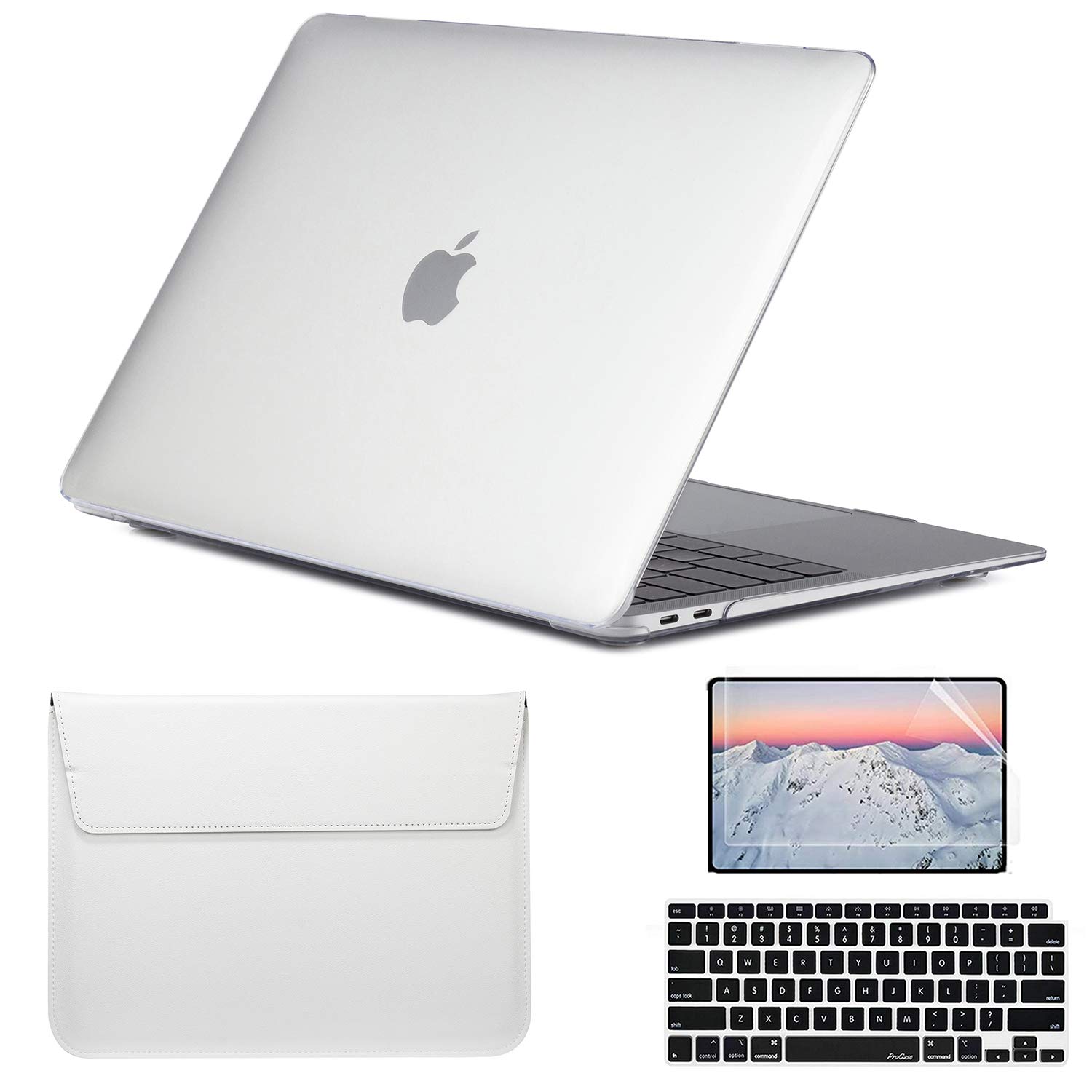 Funda MacBook Pro 15 A1286 transparente con carcasa rígida y protector de teclado 2009-2012 7