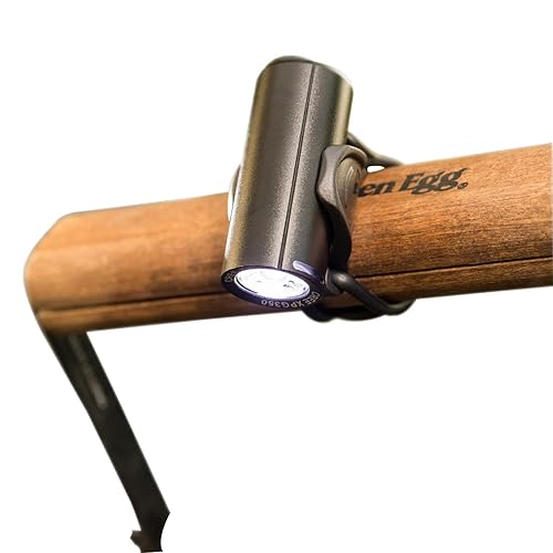 Luz nocturna para huevo verde grande (negro) - Una luz LED recargable, giratoria y brillante que envuelve el mango BGE e ilumina todo lo que estás