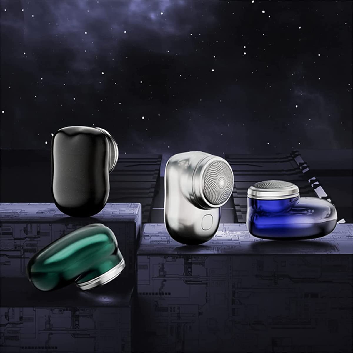 MoriAction Xohapro Mini Electric Shaver, 2023 Upgrade, Portable, Wet&Dry, USB-Fast Charging, Silver