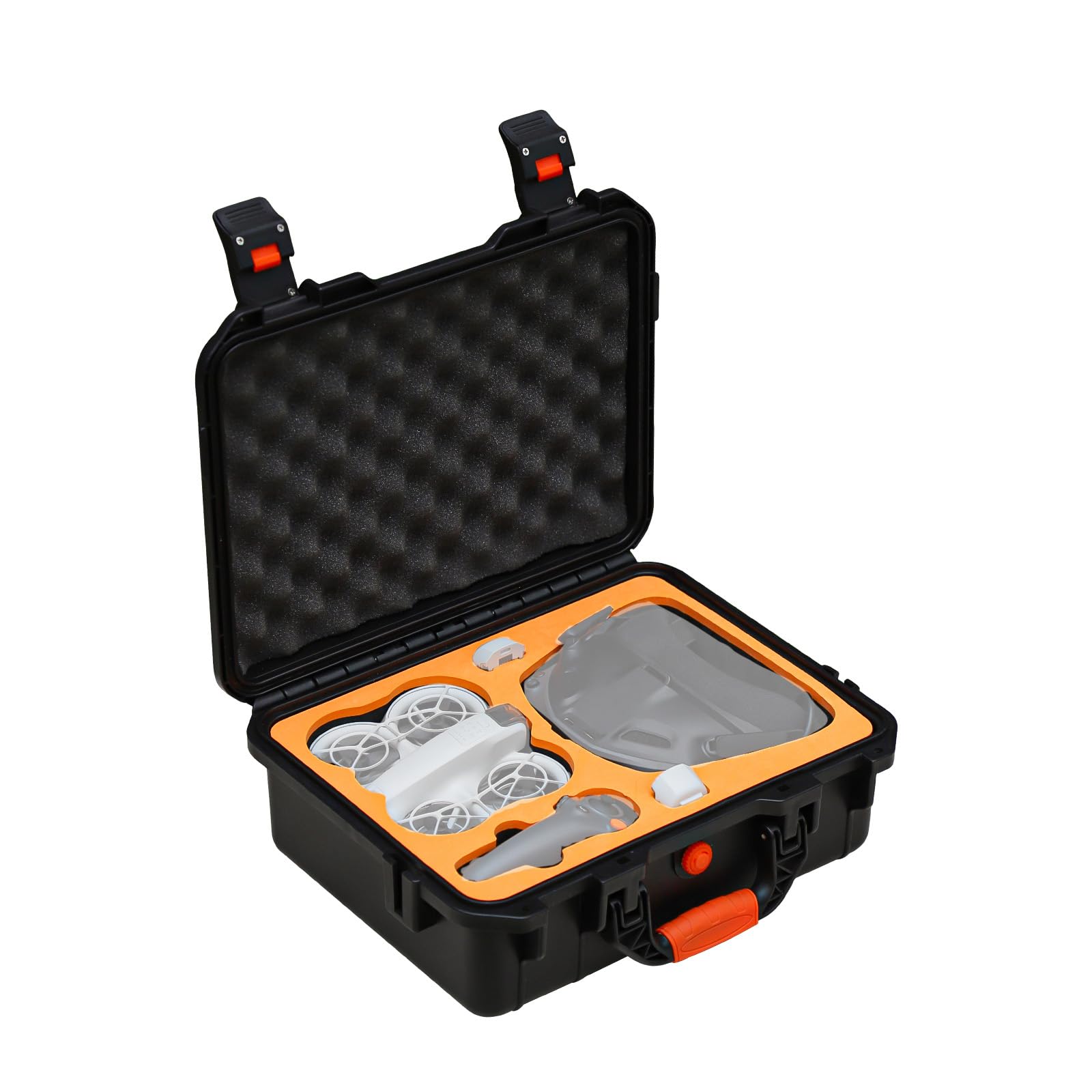 CERFFOOL Portable Case for DJI Neo Motion Fly More Combo Hard Case Waterproof Storage Bag for Goggles N3 Carry Bag Drone Accessories, Case Only, Functional