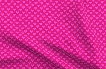 Fabric Pink Bright Retro Groovy Hot Neon Girly 90 S Valentines Day Love Printed on Minky Fabric Fat Quarter - Sewing Baby Blankets Quilt Backing Plush