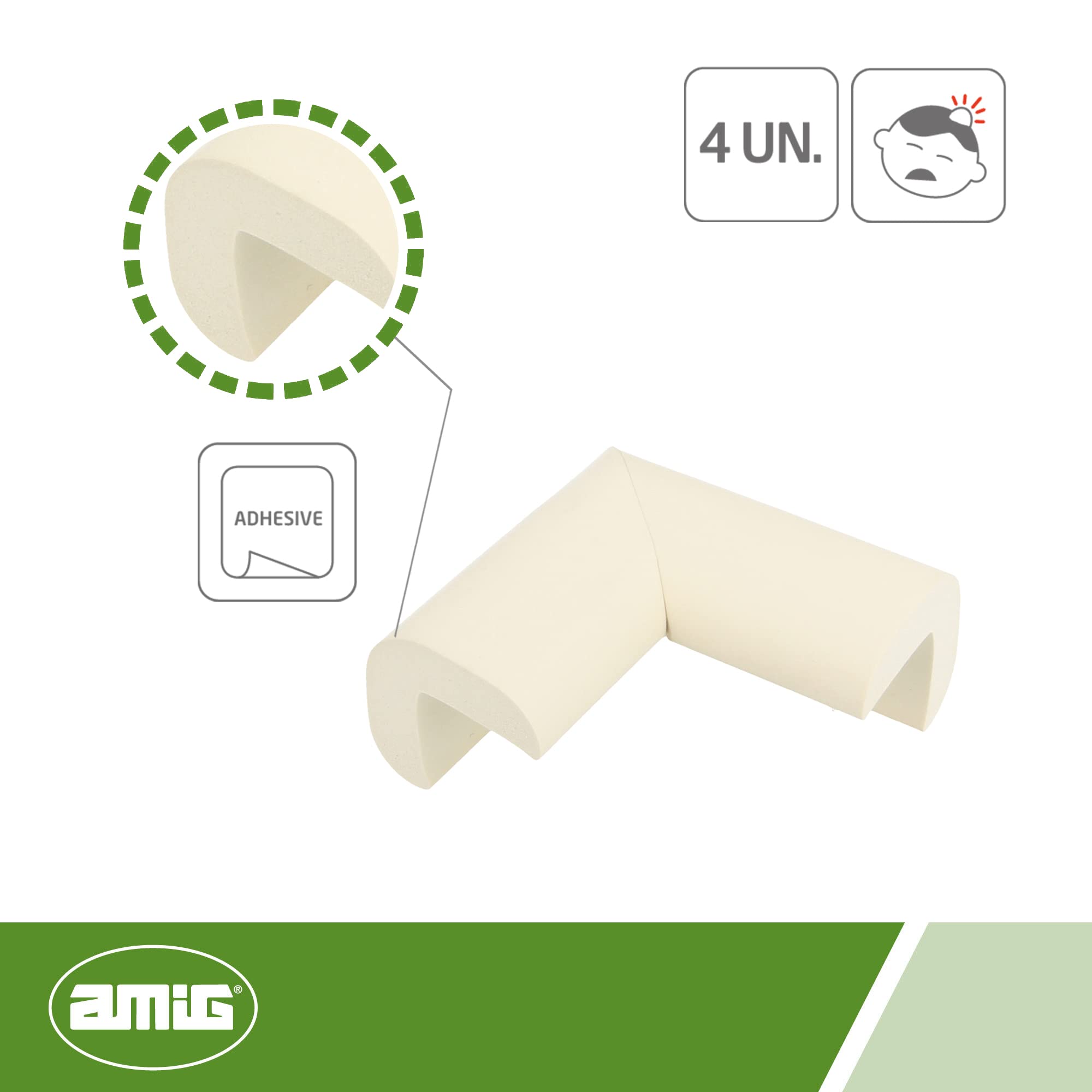 Amig - Flexible and Clear Edge Protectors for Furniture Table Chair Furniture Furniture Table Chair Furniture - Pack of 4 - Image 2