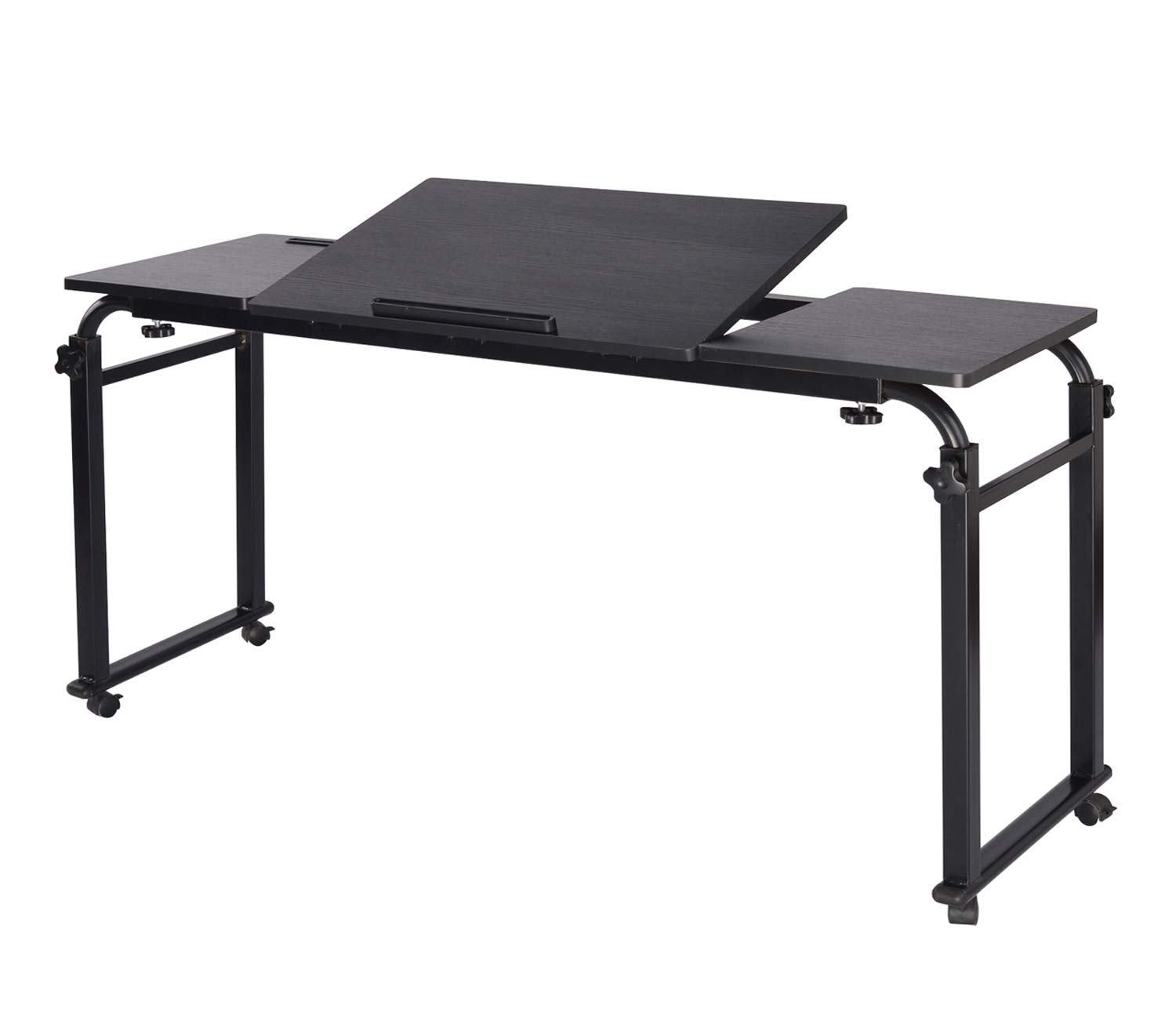 Buy Overbed Table with Wheels Mobile Laptop Desk Cart Computer Table Over The Bed Table